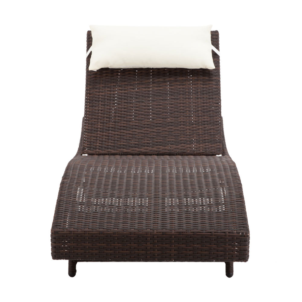 Portsea Deluxe Sun Lounge - Brown