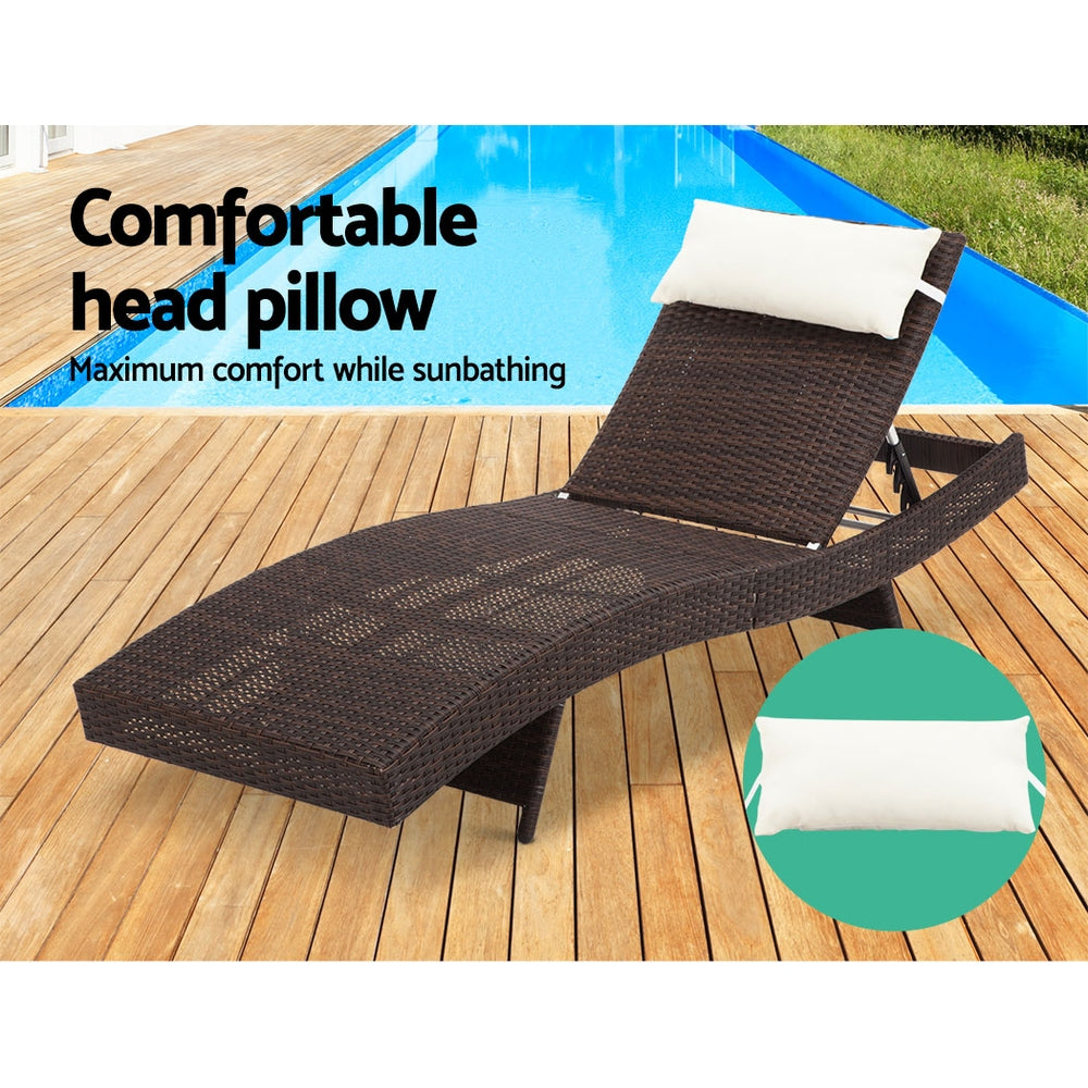 Portsea Deluxe Sun Lounge - Brown