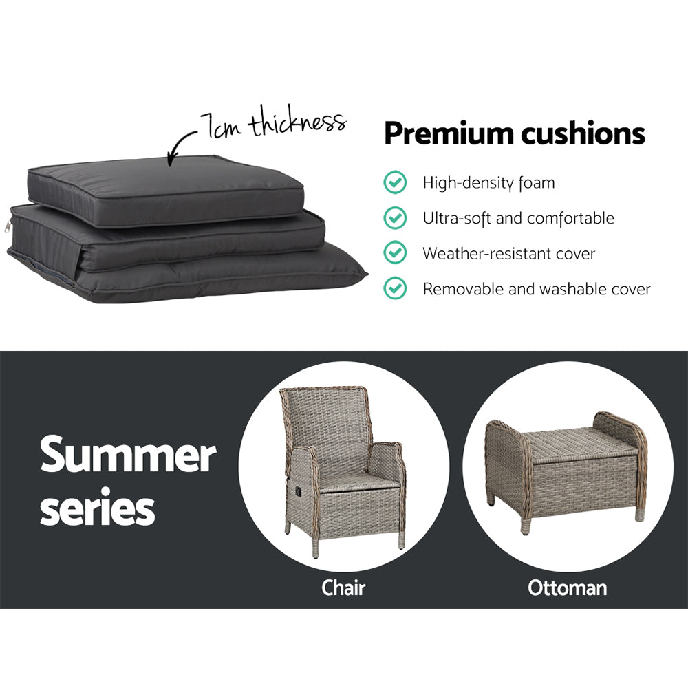 South Yarra Premium Set of 2 Recliner Chairs