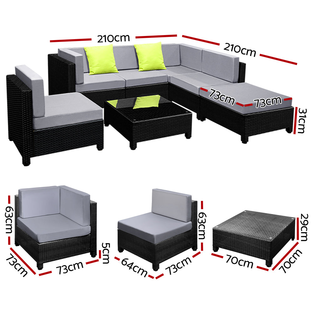 Armadale 7 Piece Outdoor Lounge Setting