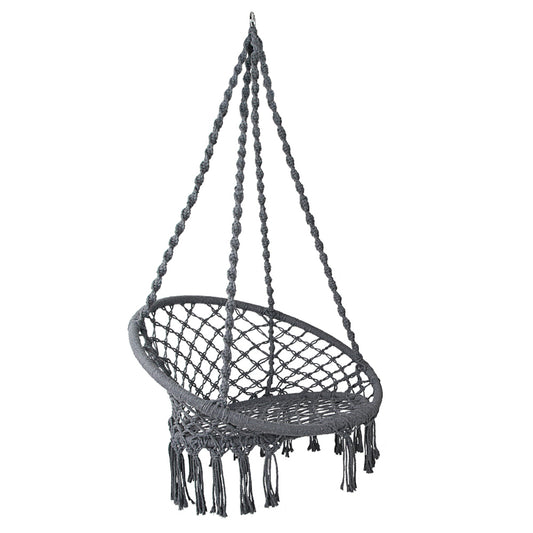 South Yarra Boho Hammock Swing Chair - Grey