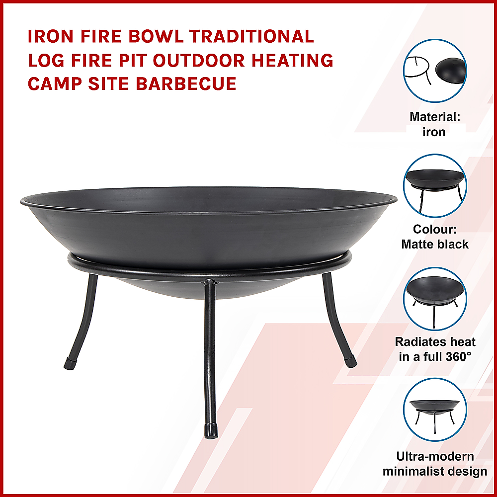 Fitzroy Iron Fire Bowl & Barbecue